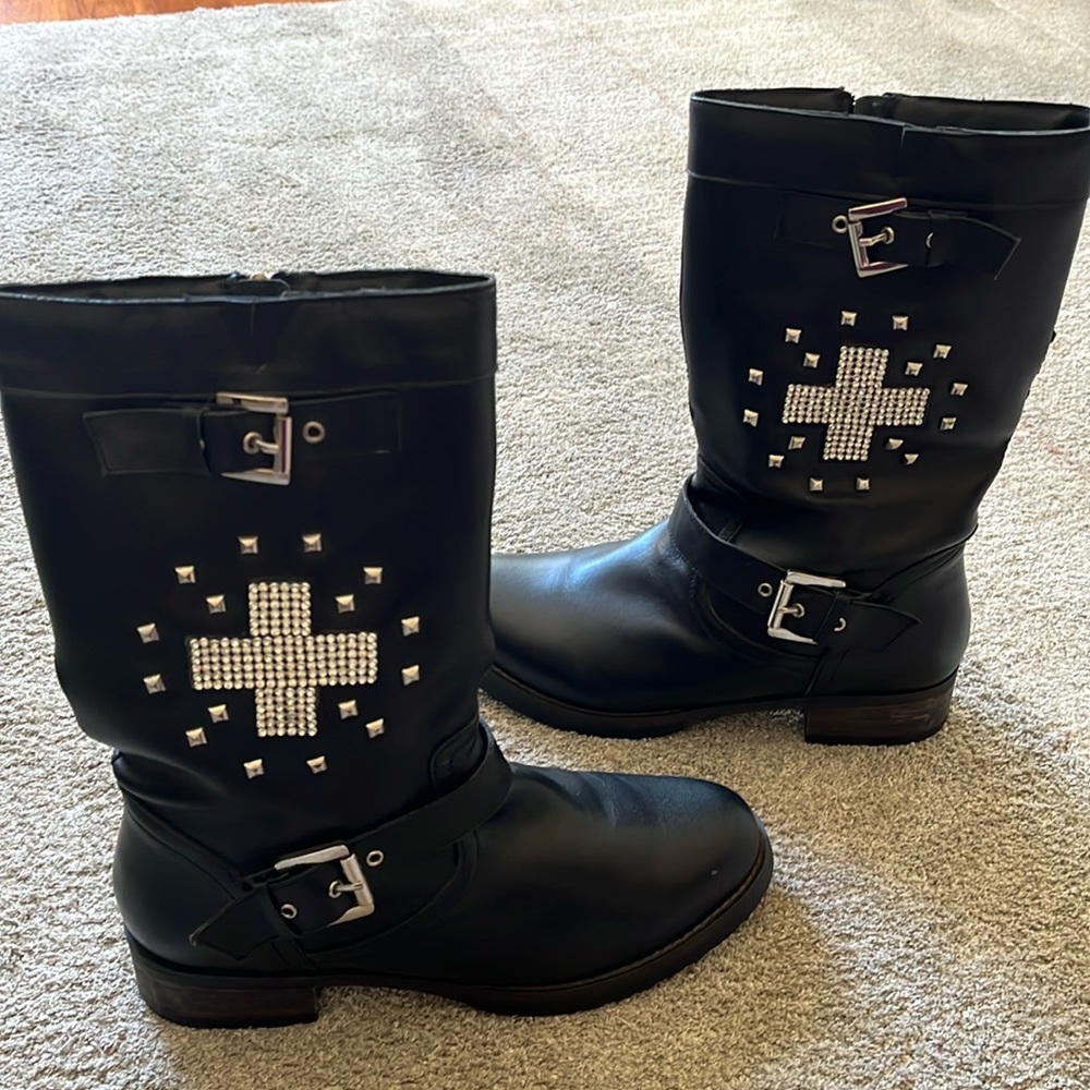X Element Leather Biker Boot